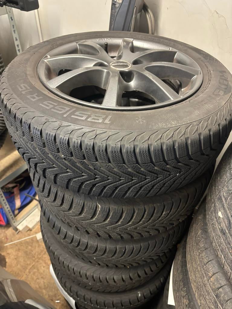 Winterbanden set voor Fiat Punto (2006-2018) Opel Corsa, Ophalen, Gebruikt, 15 inch, Banden en Velgen