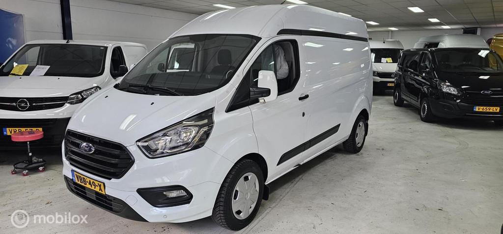 Ford Transit Custom 320 2.0 TDCI L2H2 Trend Airco Cruise, Auto's, Gebruikt, Euro 6, 4 cilinders, Wit