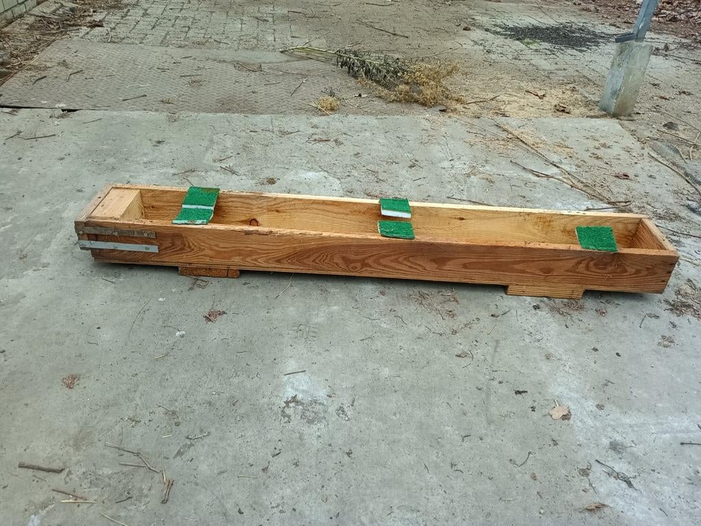 Houten Glaskisten - 141,5 x 20 x 14 cm - Veelzijdig!, Ophalen