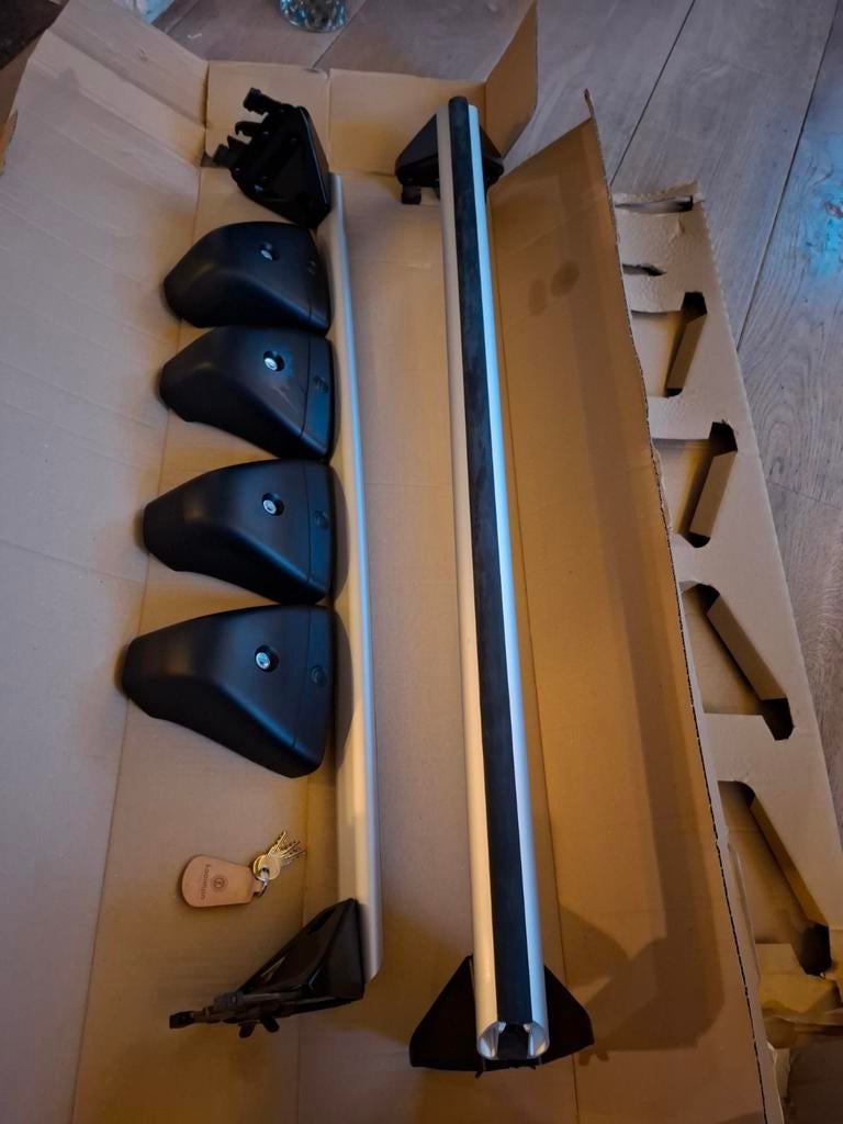 Originele dakdragers Opel Astra Hatchback, Auto diversen, Dakdragers, Ophalen, Zo goed als nieuw