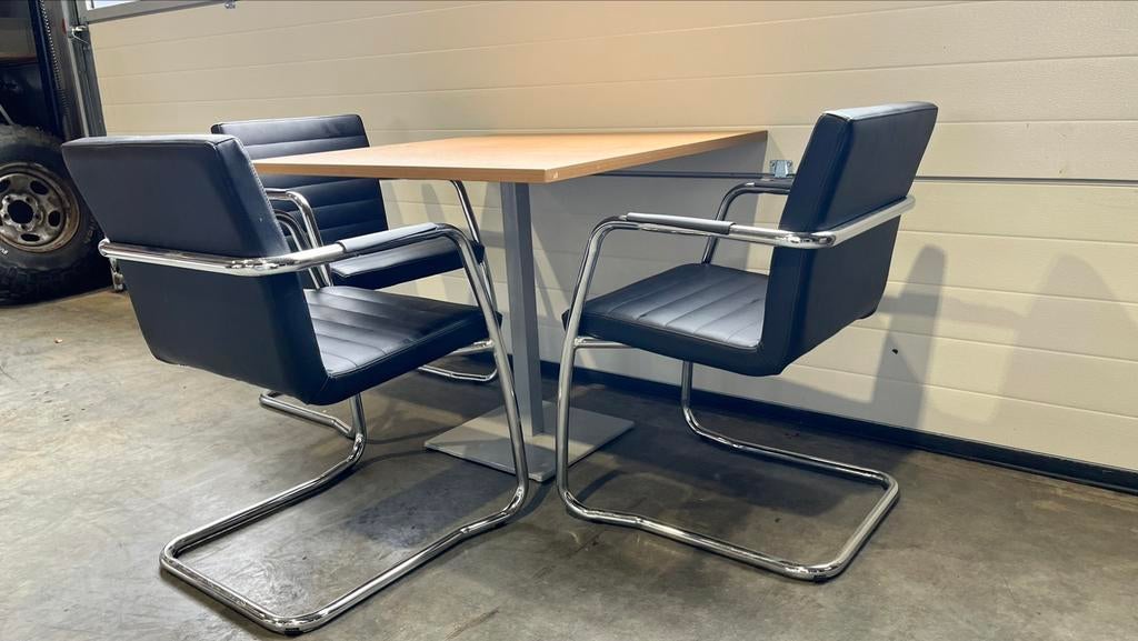 Vergader tafel met stoelen, Ophalen of Verzenden, Tafel