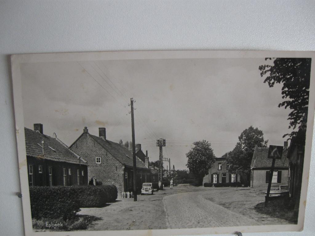 9113 ESBEEK, straatgezicht 1950 fotokaart, Verzenden, 1940 tot 1960