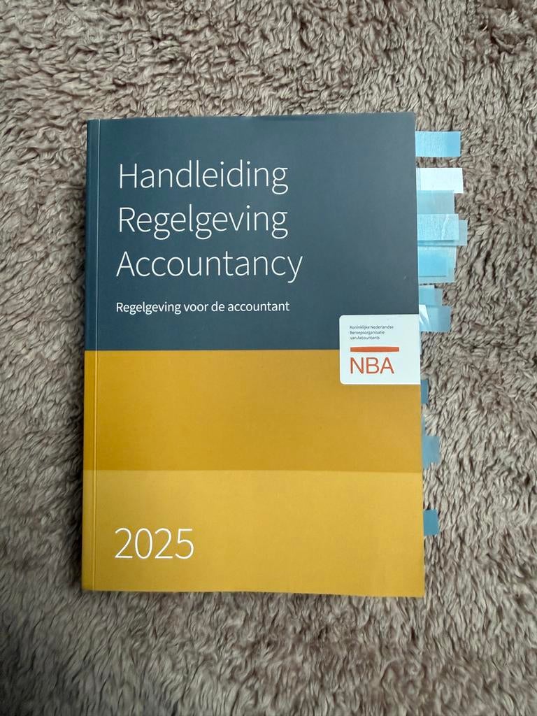 HRA Handleiding regelgeving accountancy 2025, Ophalen of Verzenden, Beta, HBO