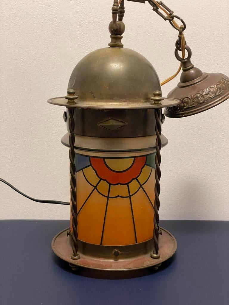 Lamp / hallamp / ganglamp / hanglamp, Antiek en Kunst, Ophalen of Verzenden