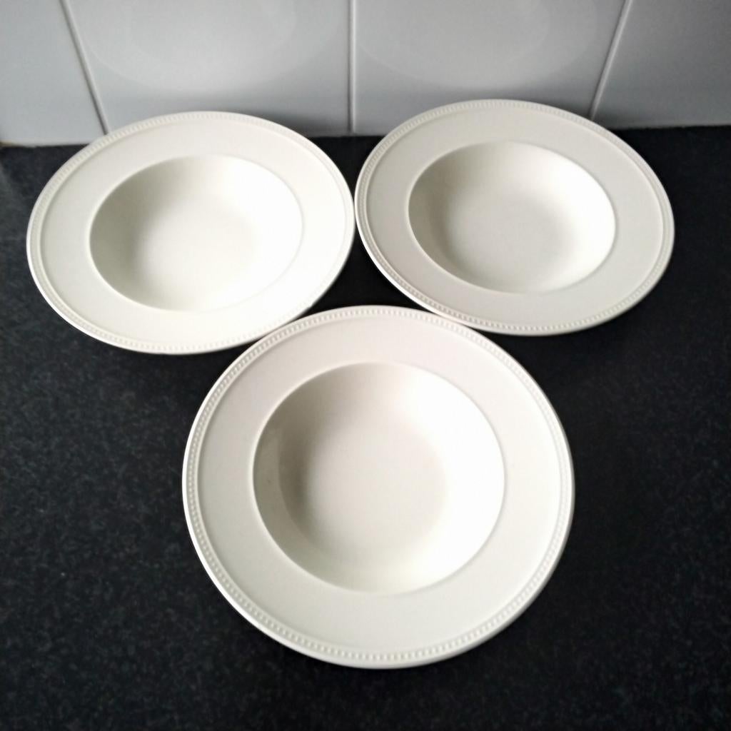 3 windsor wedgwood diepe borden, Ophalen of Verzenden, Zo goed als nieuw, Bord(en), Wedgwood