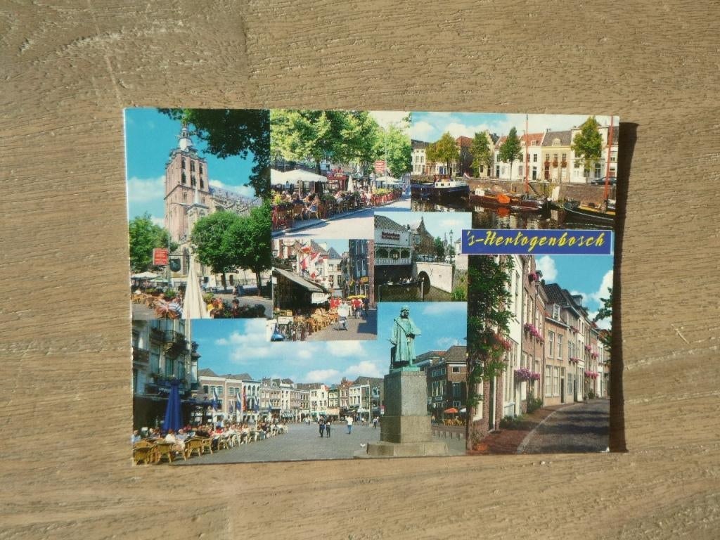 's Hertogenbosch, kerk/terras/boten, Verzenden, 1980 tot heden, Gelopen, Noord-Brabant