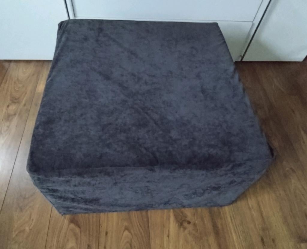 Hocker / Poef / Logeerbed - Uitklapbaar met hoes, Ophalen, Gebruikt, Stof, Modern