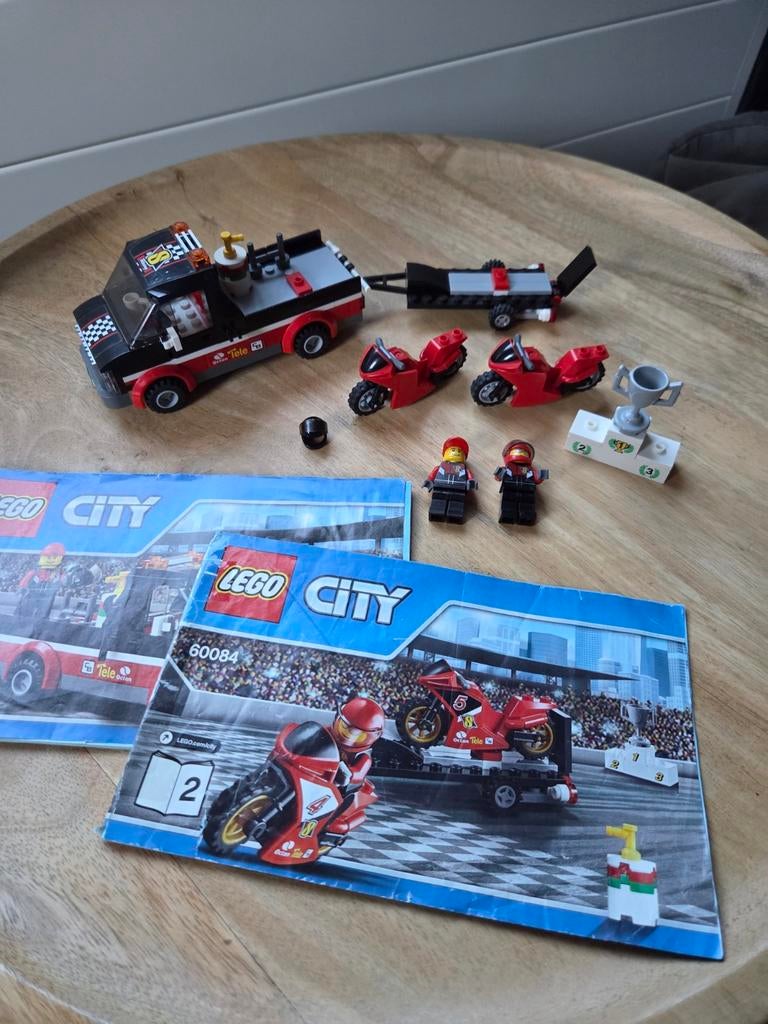 Lego City 60064, Motor Race Team, compleet, Kinderen en Baby's, Speelgoed | Duplo en Lego, Zo goed als nieuw, Lego, Complete set