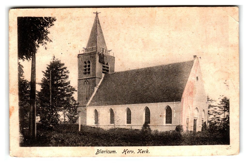 Blaricum, Herv. Kerk, Ophalen of Verzenden, 1920 tot 1940, Gelopen, Noord-Holland