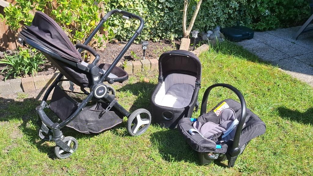 Baby: Chicco combinatie kinderwagen / Maxi Cosi, Ophalen, Zo goed als nieuw, Combiwagen, Verstelbare duwstang