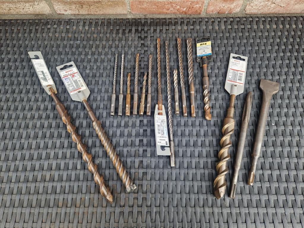 Diversen sds boren en sds beitels nieuw zie foto's, Ophalen of Verzenden, Nieuw