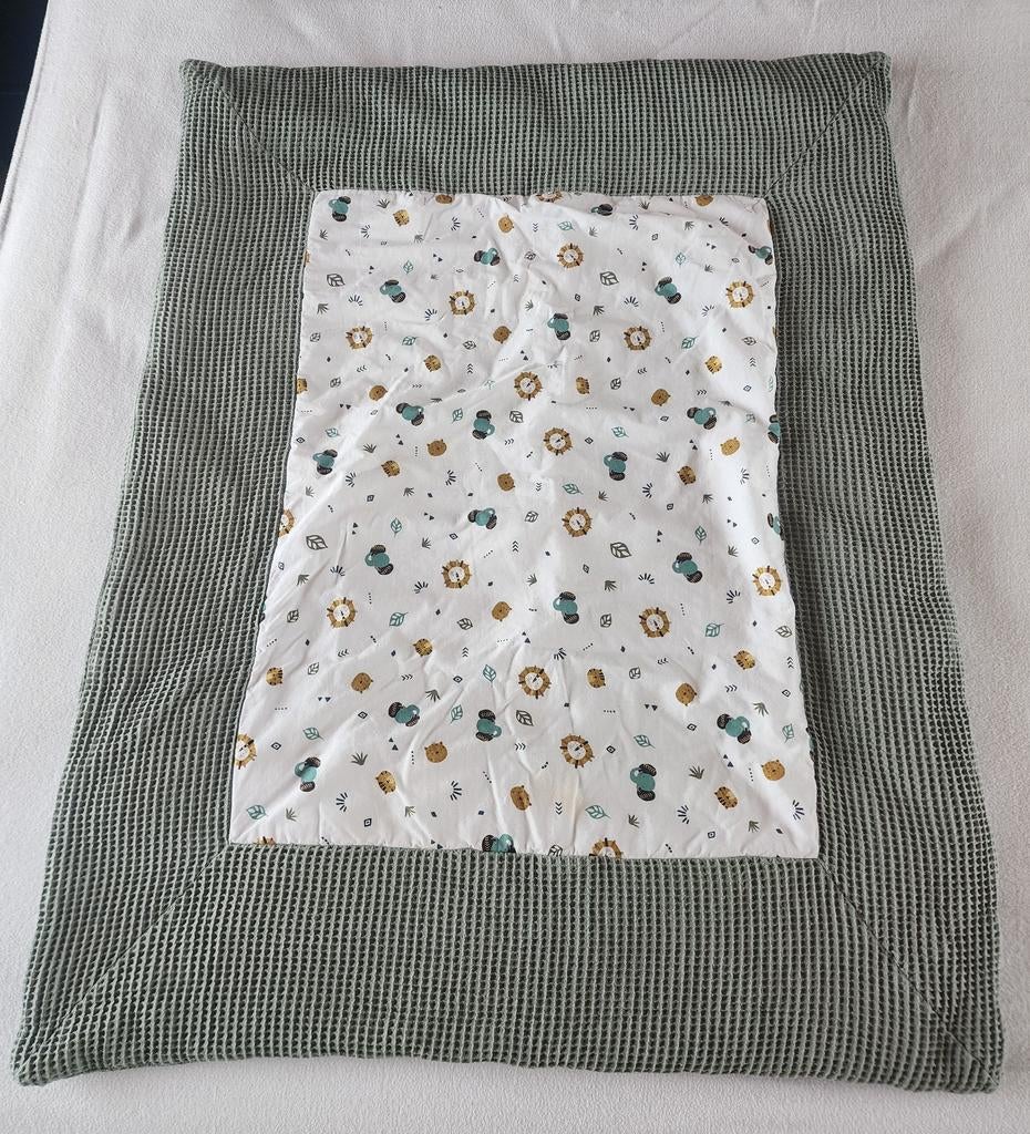 Boxkleed met zijkussens, Kinderen en Baby's, Boxen, Ophalen of Verzenden, Gebruikt, Vierkant, Boxkleed