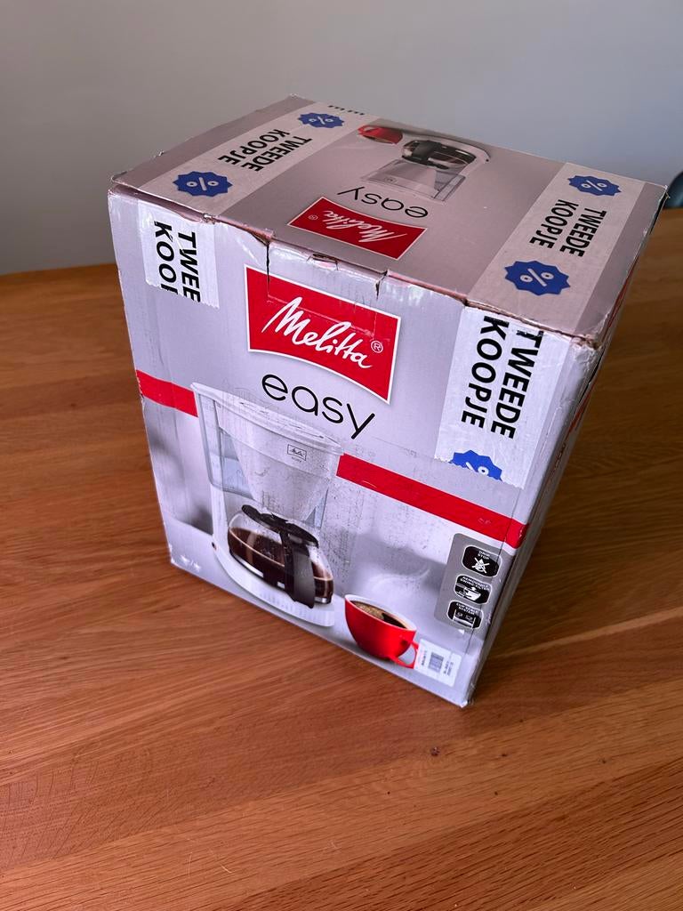 Nieuw Melitta Easy koffiezetapparaat, Afneembaar waterreservoir, Gemalen koffie, Ophalen of Verzenden, 4 tot 10 kopjes