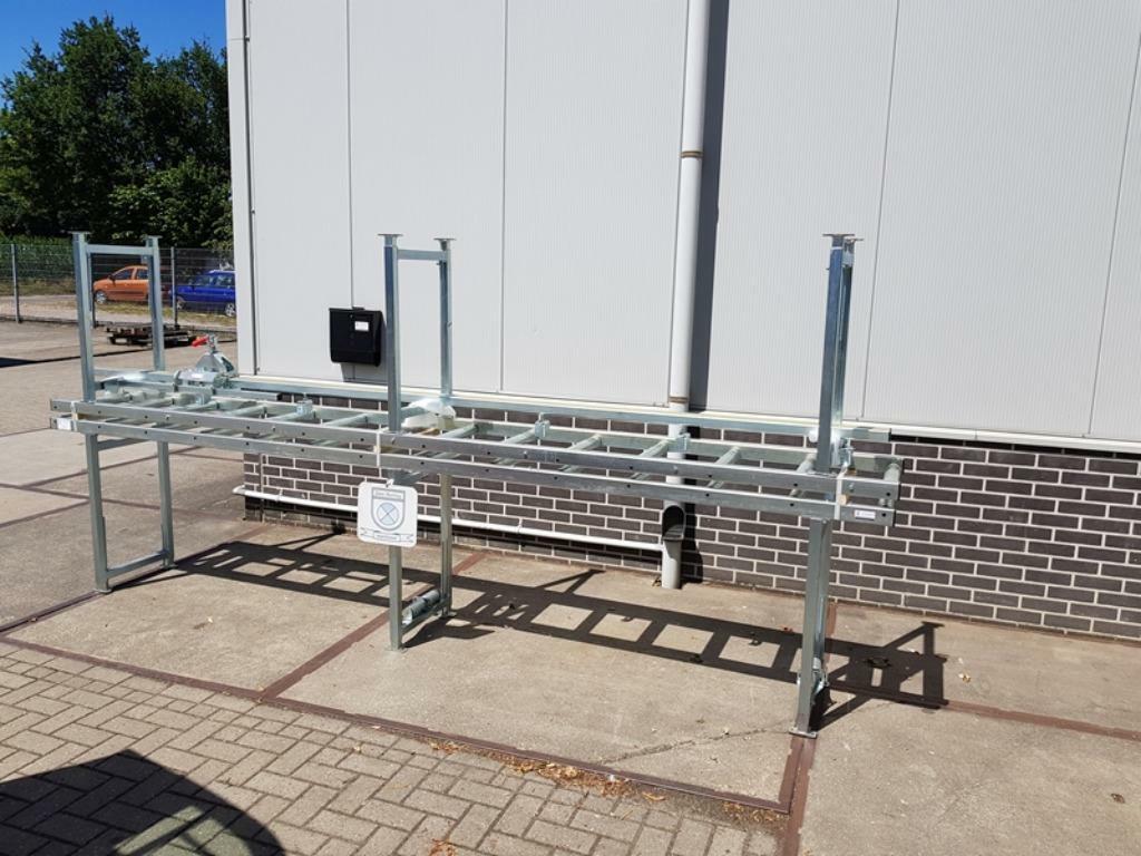 Rollenbaan met lengte aanslag meetsysteem voor zaagmachine, Ophalen, Nieuw
