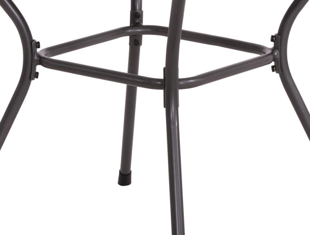 Tuintafel nordic 105 cm grijs gepoedercoat staal, Info@edvonline.nl, Rond, Nieuw, Ophalen of Verzenden