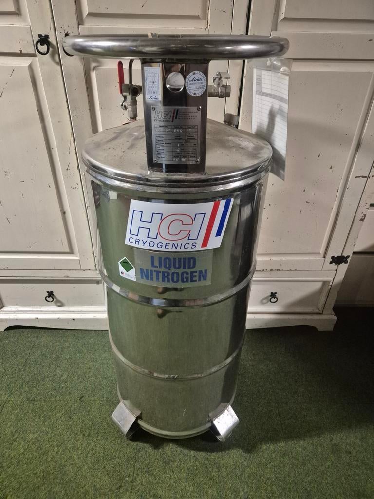 rvs tank voor vloeibare stikstof, liquid nitrogen, Ophalen, Zo goed als nieuw