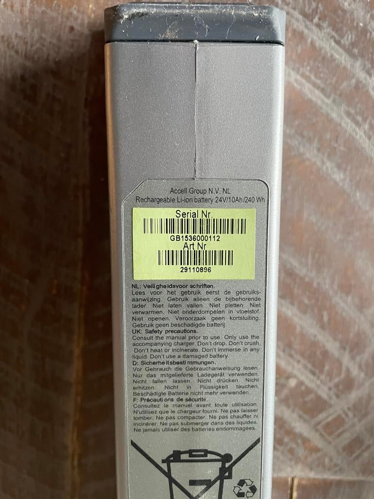 Batavus sparta frame accu met oplader, Ophalen of Verzenden, Zo goed als nieuw