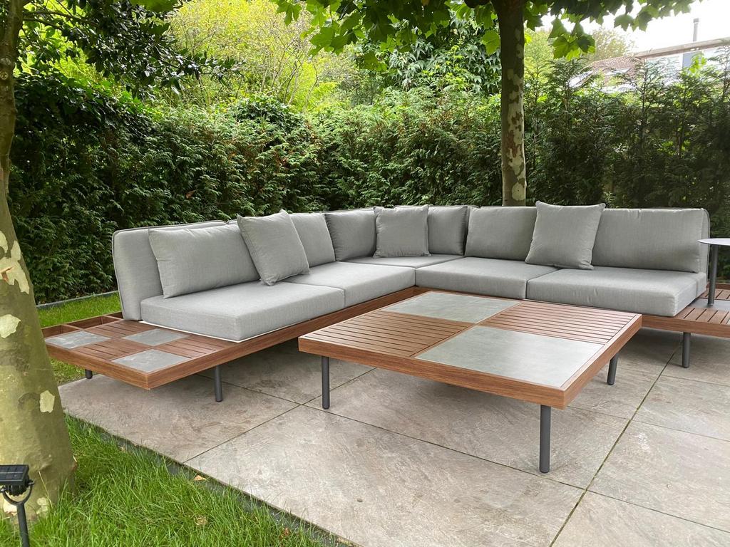 Nieuw Java loungebank van 3350,- voor 1250,- gratis bezorgd, Ophalen of Verzenden, Nieuw, Aluminium