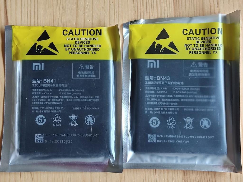 Xiaomi Batterij BN43 & BN41 - Nieuw, Telecommunicatie, Mobiele telefoons | Batterijen en Accu's, Nieuw, Overige merken, Ophalen of Verzenden
