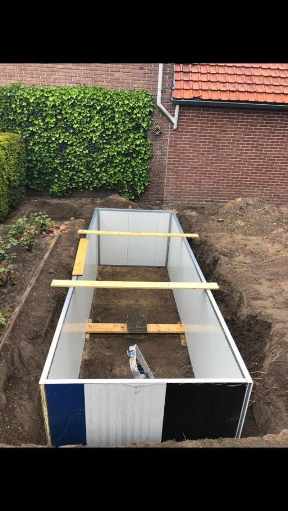 Sandwichpanelen 40 60 80mm vijverbouw, Doe-het-zelf en Verbouw, Platen en Panelen, Ophalen, Zo goed als nieuw