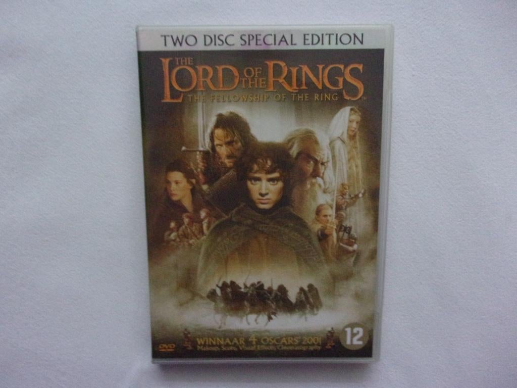 Lord of the rings - The fellowship of the ring DVD, Vanaf 12 jaar, Ophalen of Verzenden, Gebruikt
