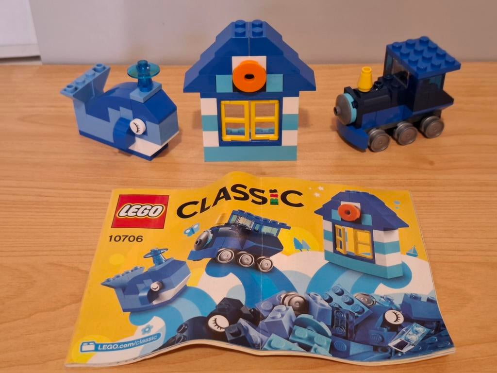 Leuke Lego Classic 10706 Blauwe Set, Ophalen of Verzenden, Gebruikt, Complete set, Lego