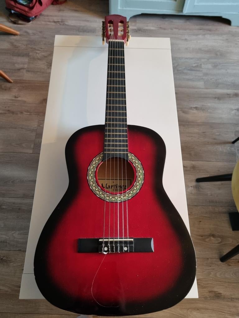 Martinez Gitaar met Tas - Klassiek Model, Muziek en Instrumenten, Ophalen, Gebruikt, Klassieke of Spaanse gitaar