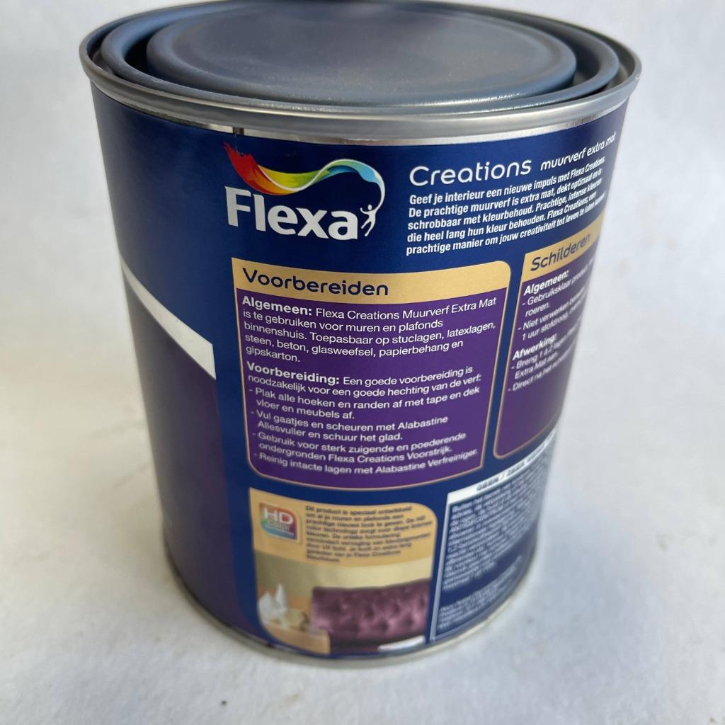 Flexa Creations Muurverf Blueberry Dream Extra Mat Blauw 1L, Flexa, Flexa, Blauw, Nieuw