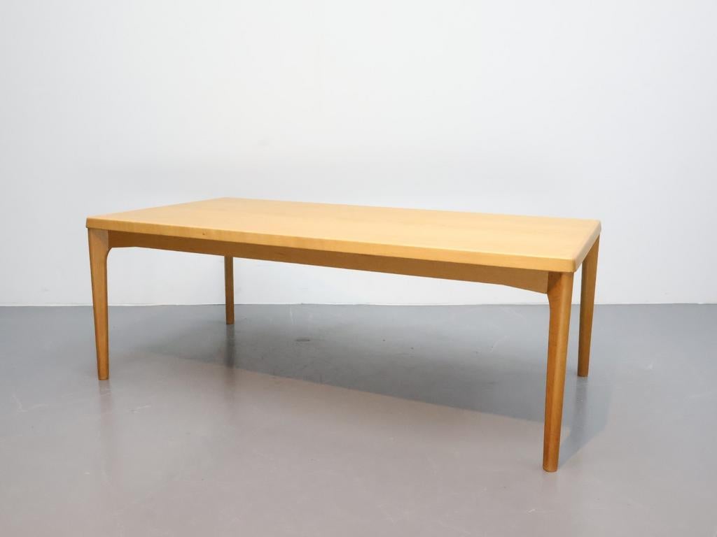 Salontafel Henning Kjaernulf blond eiken, Huis en Inrichting, Tafels | Salontafels, Ophalen, 100 tot 150 cm, 50 tot 75 cm, Deens design vintage blond eiken