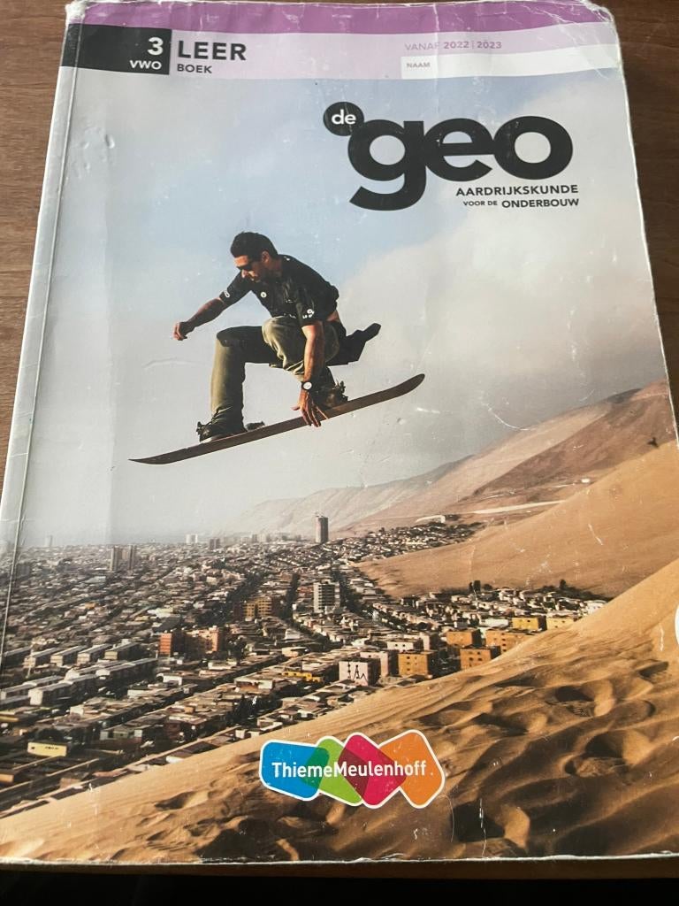 Boek aardrijkskunde de geo leerboek vwo 3, Boeken, Verzenden, Gelezen, VWO, Aardrijkskunde