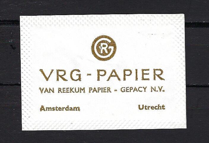2719 Amsterdam - Utrecht VRG-PAPIER, Ophalen of Verzenden, Nederland