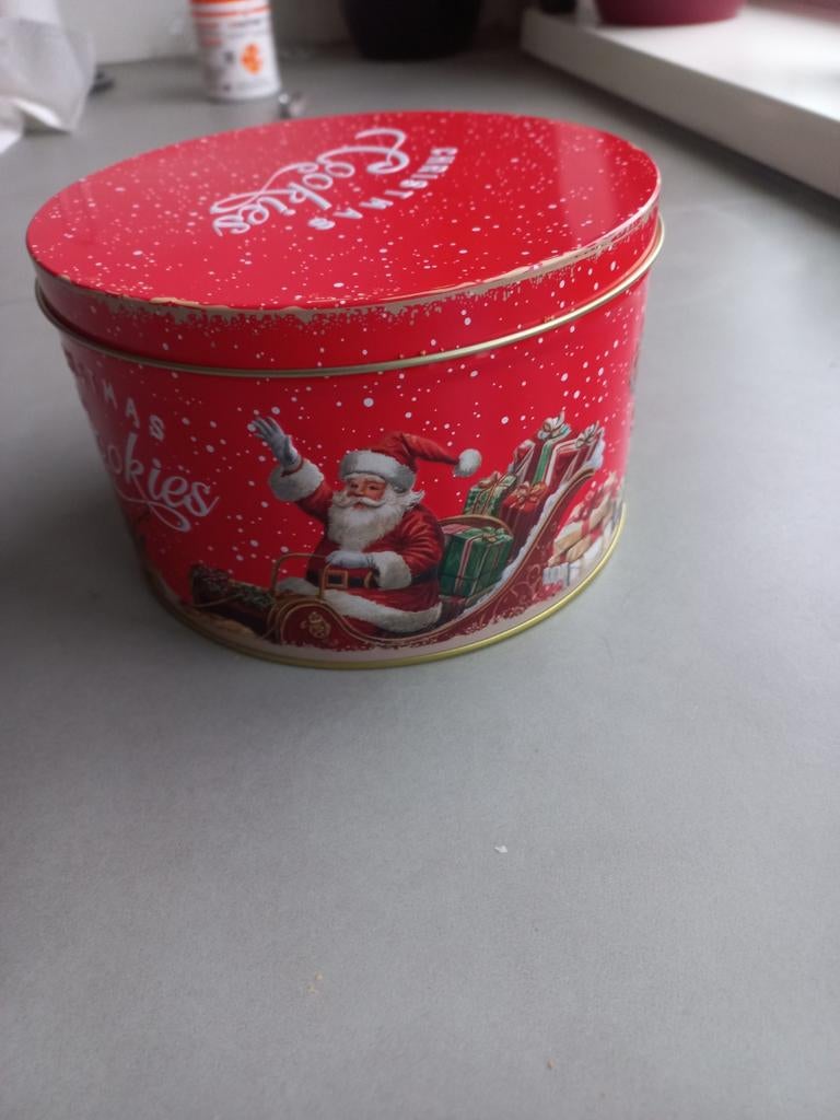 Kerst koekblik, Verzamelen, Blikken, Ophalen of Verzenden, Zo goed als nieuw, Koek(jes), Overige merken