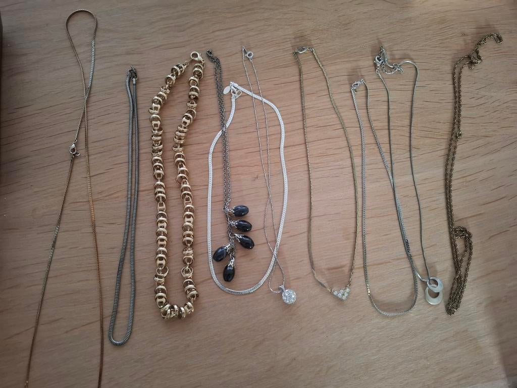 Vintage Sieraden Set: Kettingen, Oorbellen & Manchetknopen, Ophalen of Verzenden, Overige materialen, Manchetknopen, Met edelsteen