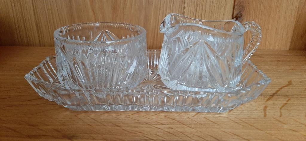 Roomstel vintage, Antiek en Kunst, Antiek | Glas en Kristal, Ophalen of Verzenden