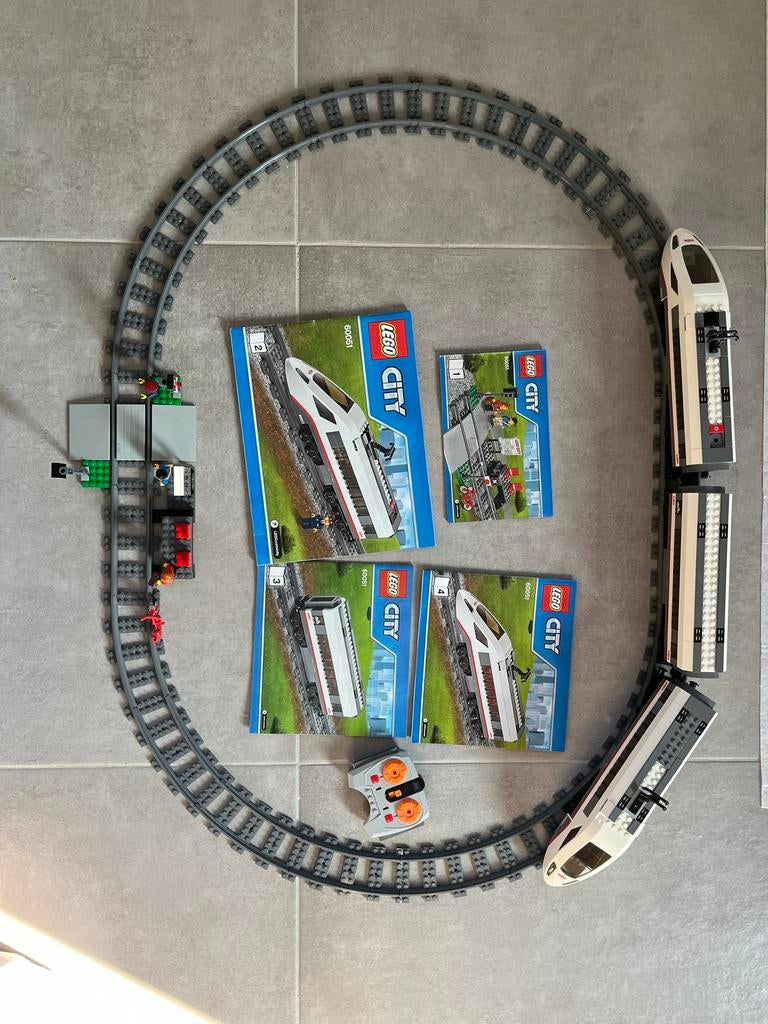 Lego City 60051 Hogesnelheidstrein inclusief rails, Ophalen of Verzenden, Zo goed als nieuw, Complete set, Lego
