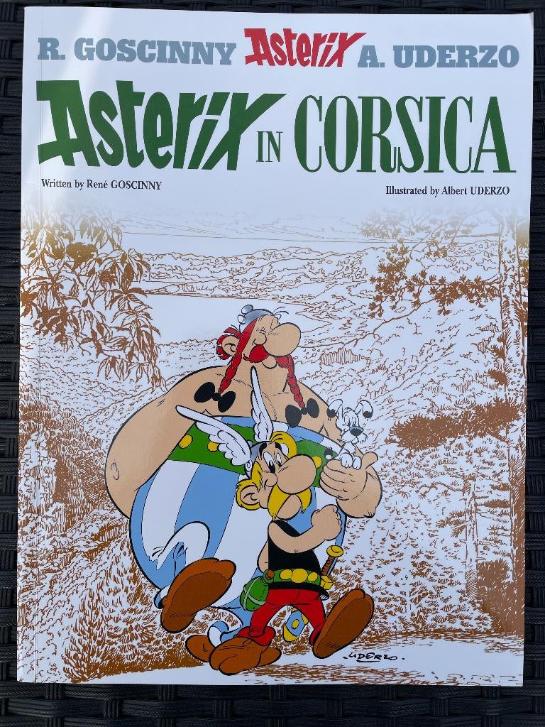 Asterix in Corsica (engelse versie) teab, Boeken, Stripboeken, Eén stripboek, Ophalen of Verzenden, Zo goed als nieuw
