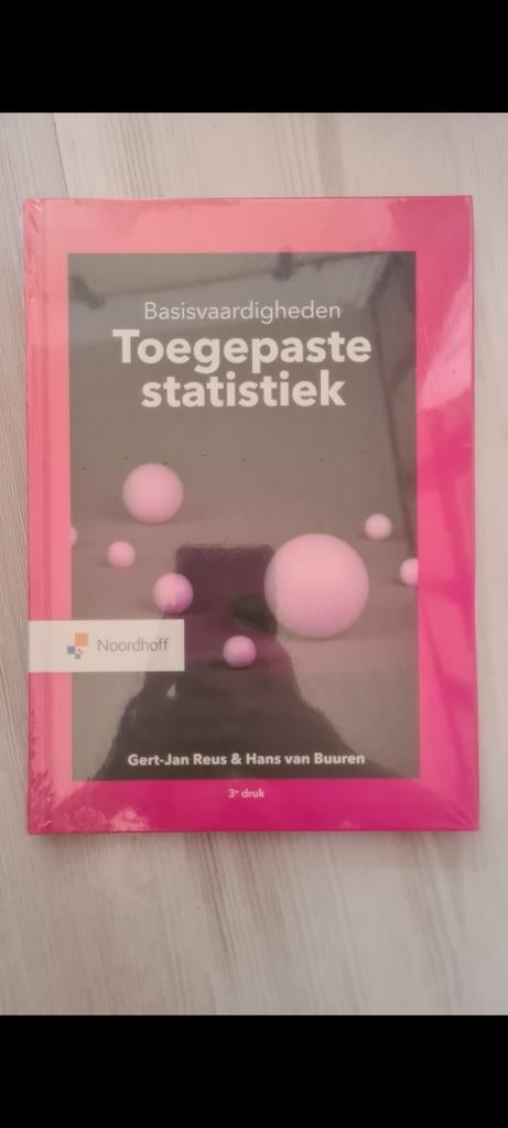 Toegepaste Statistiek - Basisvaardigheden, Boeken, Gert-Jan Reus & Hans van Buuren, Nieuw, Beta, HBO