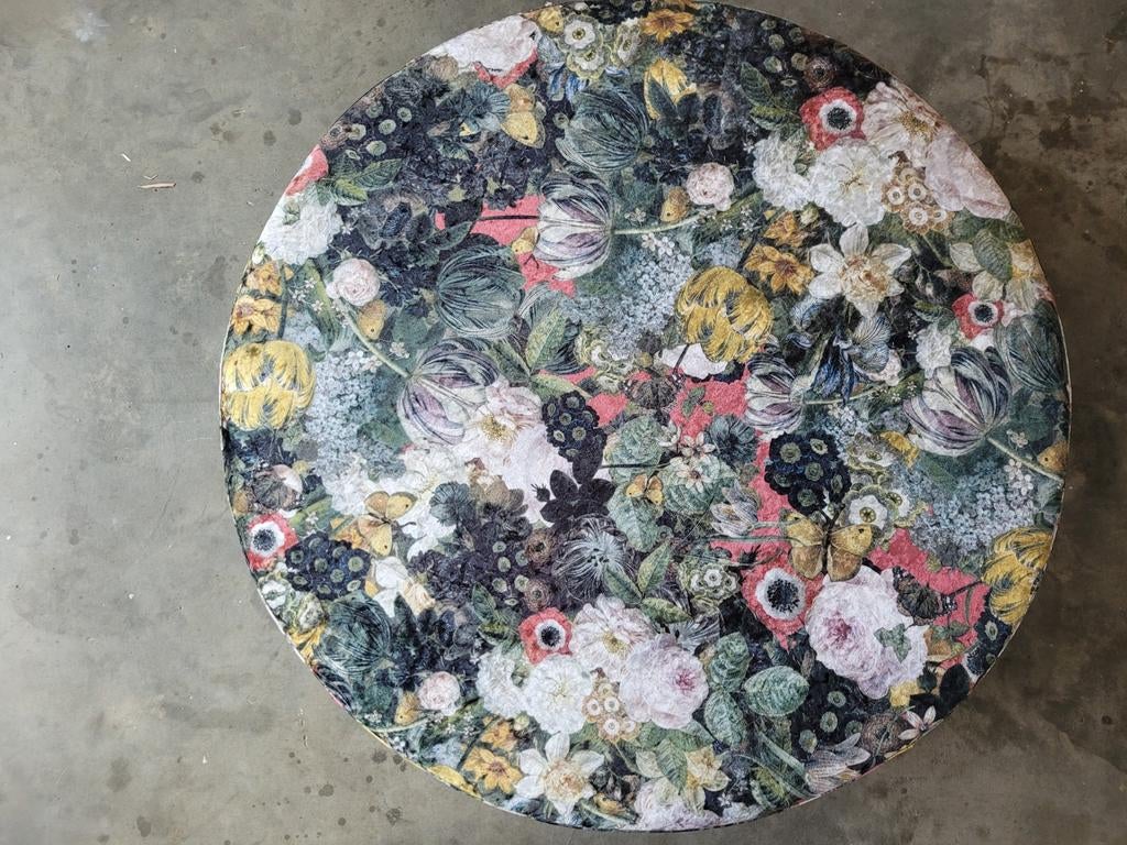 poef, Ophalen, Rond, 75 tot 100 cm, Zo goed als nieuw