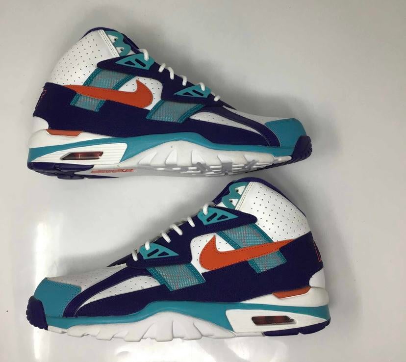 NIKE AIR TRAINER SC HIGH-‘Miami Dolphins”/2020*/Size 44.5, Overige kleuren, Sportschoenen, Ophalen of Verzenden, Zo goed als nieuw