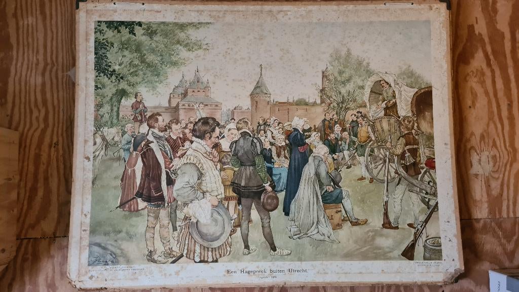 Isings schoolplaat, Ophalen of Verzenden, Geschiedenis