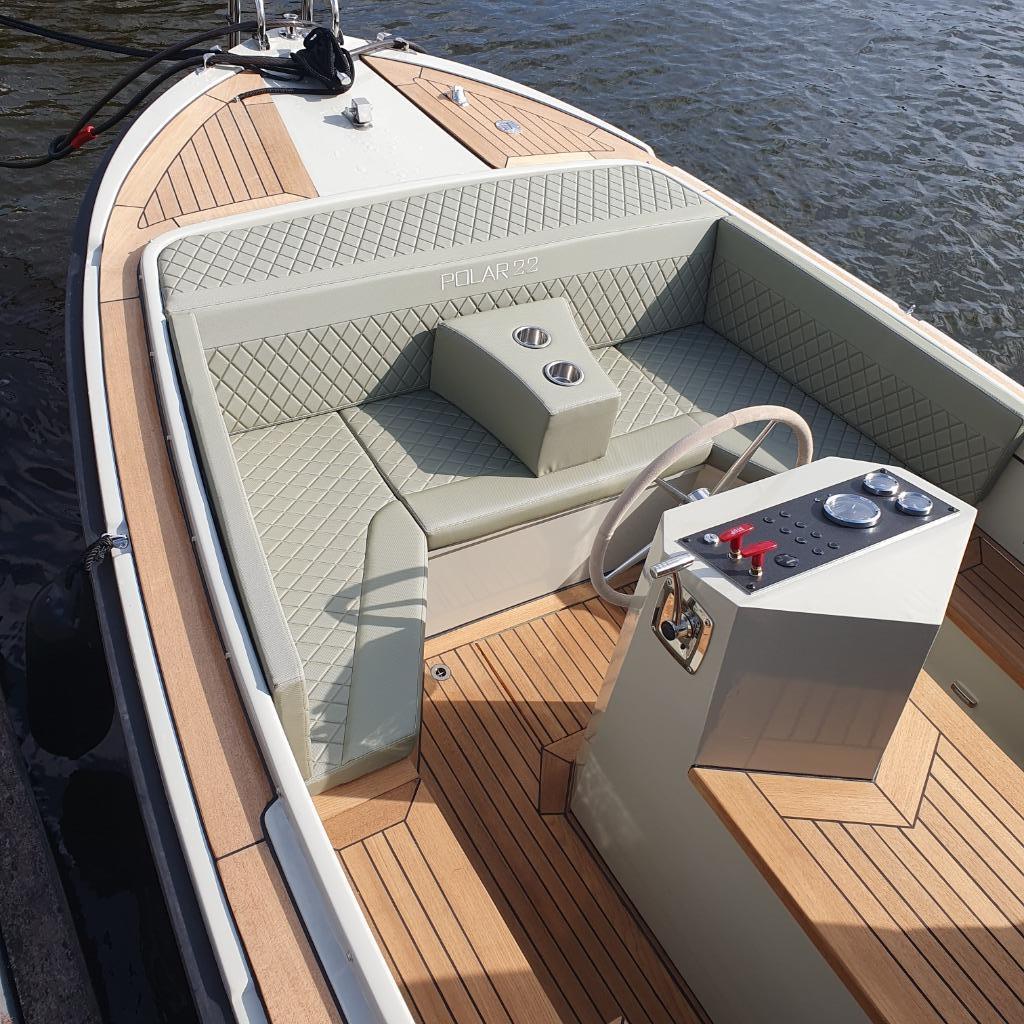 Sloep 6.75m met trailer. IN PRIJS VERLAAGD, Watersport en Boten, Binnenboordmotor, Diesel, Zo goed als nieuw, Polyester