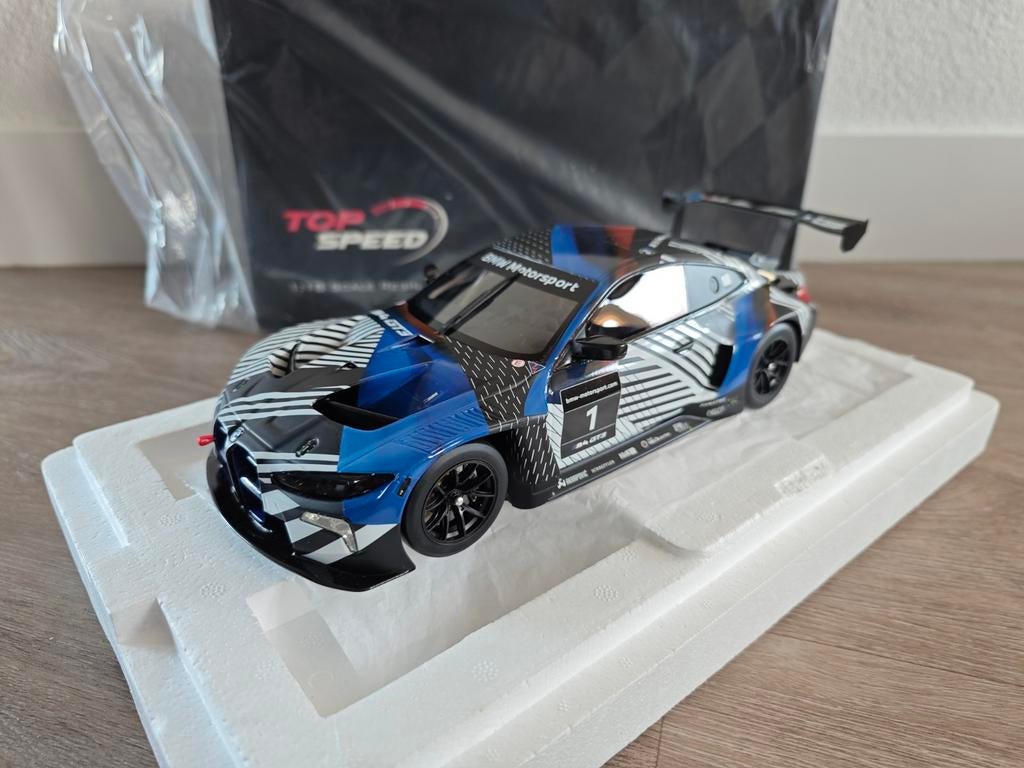 Top Speed BMW M4 GT3 G82 Test Car Version 1 TS0370 nieuw, Hobby en Vrije tijd, Modelauto's | 1:18, Ophalen of Verzenden, Nieuw