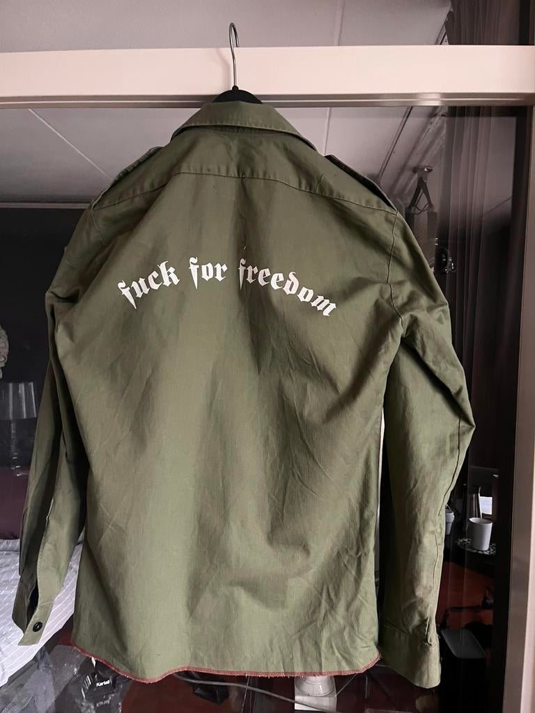 F*ck For Freedom leger hemd, Ophalen of Verzenden