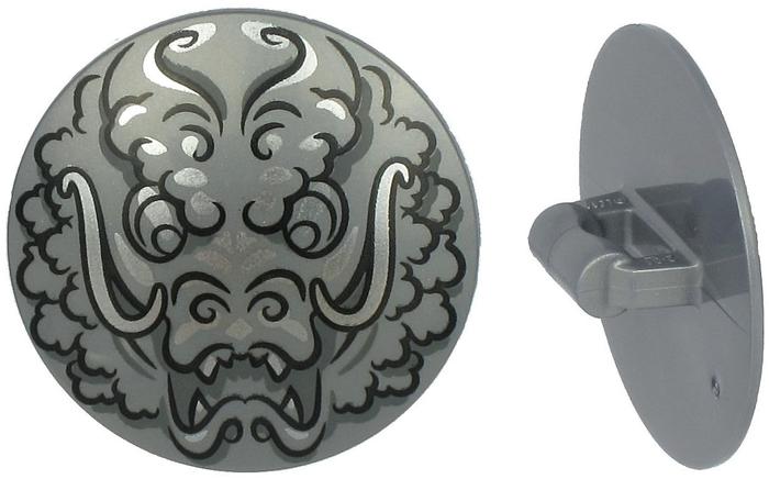 Lego Minifigure, Shield Circular  Round Convex Face with, Gebruikt, Lego, Accessoire, Ophalen of Verzenden