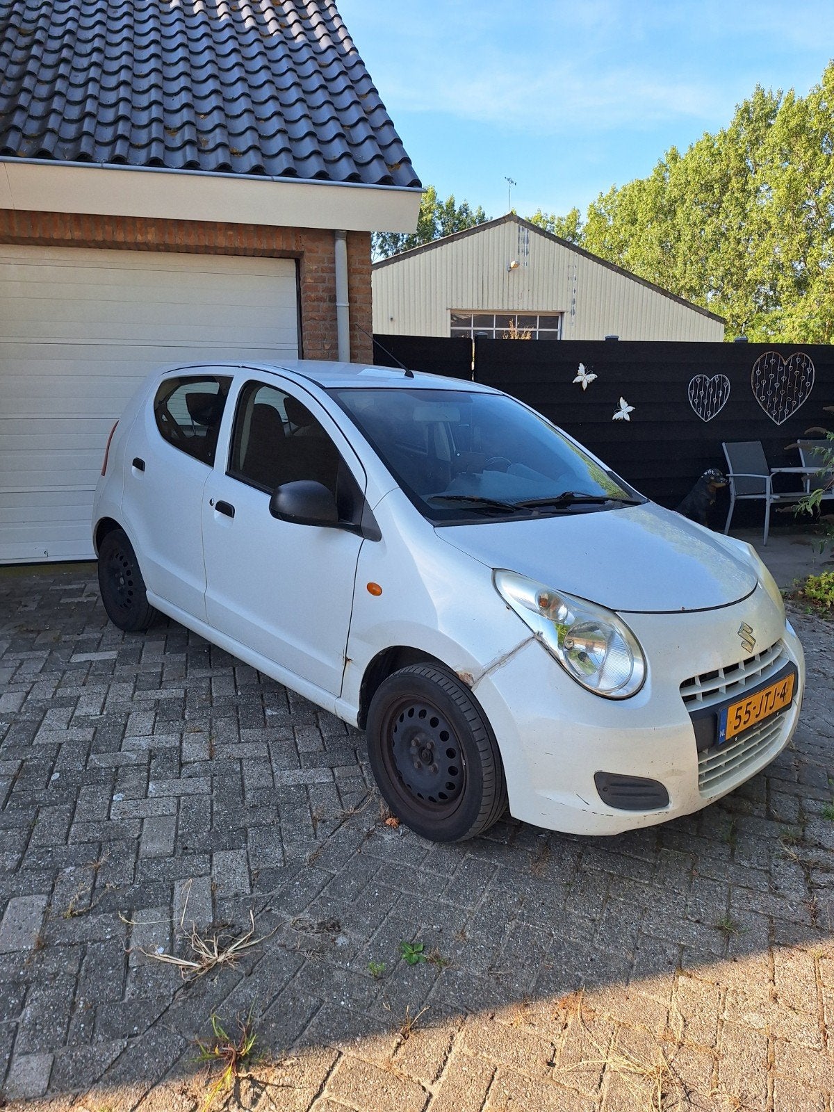 Suzuki Alto 1.0 2009 Wit airco steenkoud met apk!, Voorwielaandrijving, Stof, 200 kg, 4 cilinders