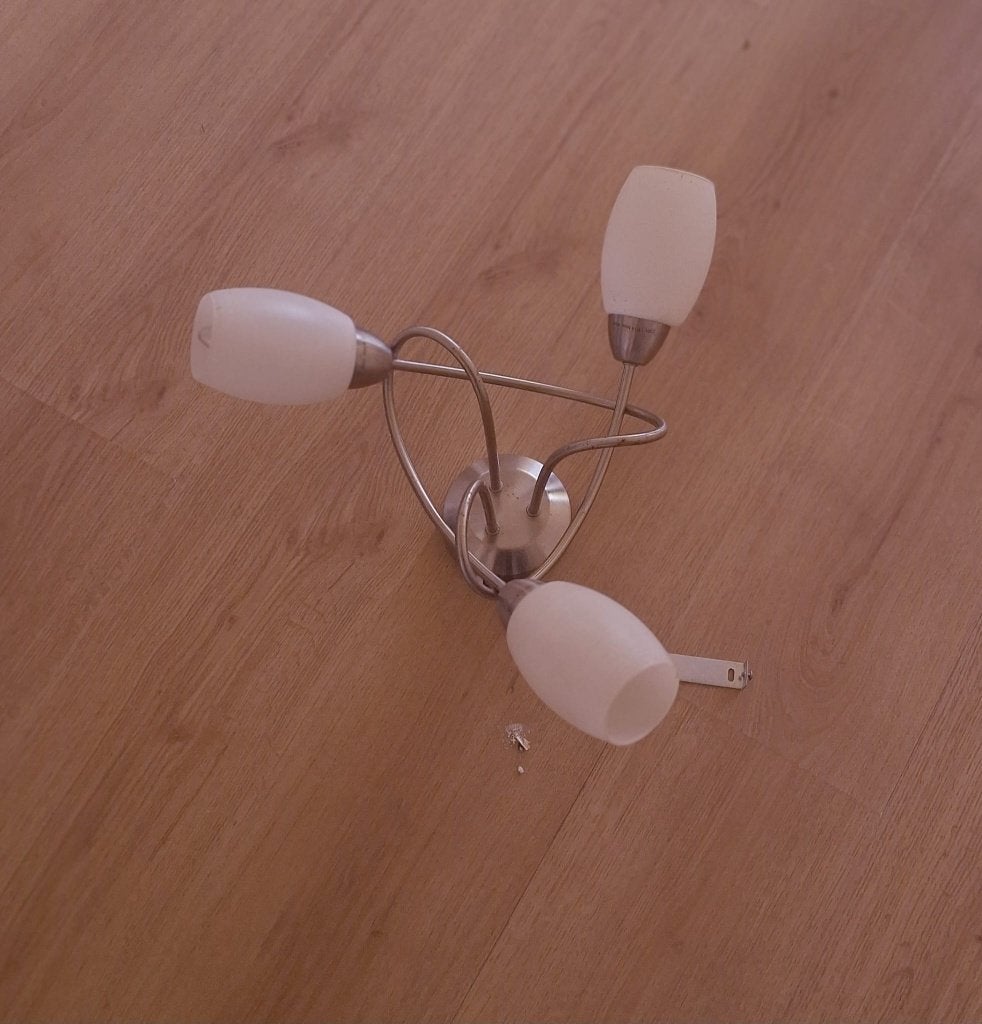 plafondlamp, Ophalen, Zo goed als nieuw