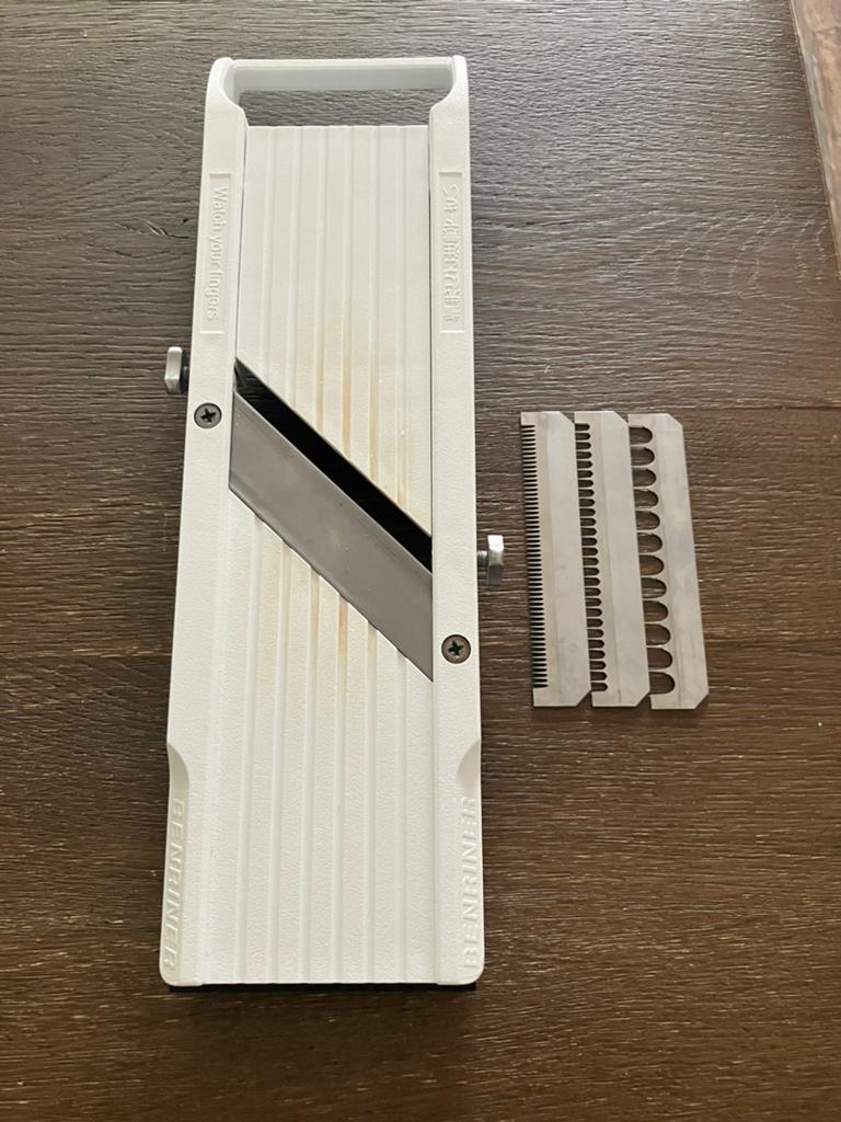 Benriner mandoline 6,4 cm, Verzenden, Gebruikt