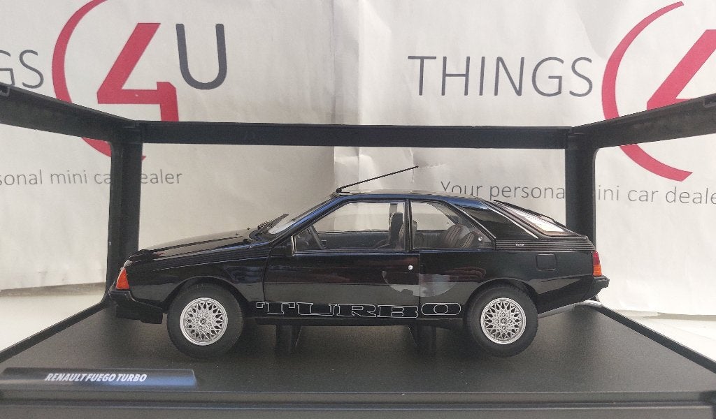 Solido 1:18 Renault Fuego Turbo 1980 zwart nieuw, Ophalen of Verzenden, Nieuw, Auto, Solido