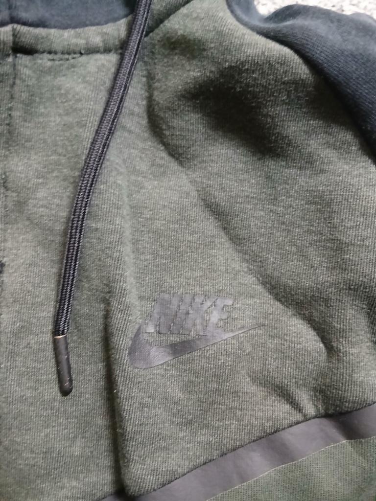 Nike Tech Fleece Hoodie - Groen/Zwart - Maat M, Maat 48/50 (M), Nike, Ophalen of Verzenden, Gedragen