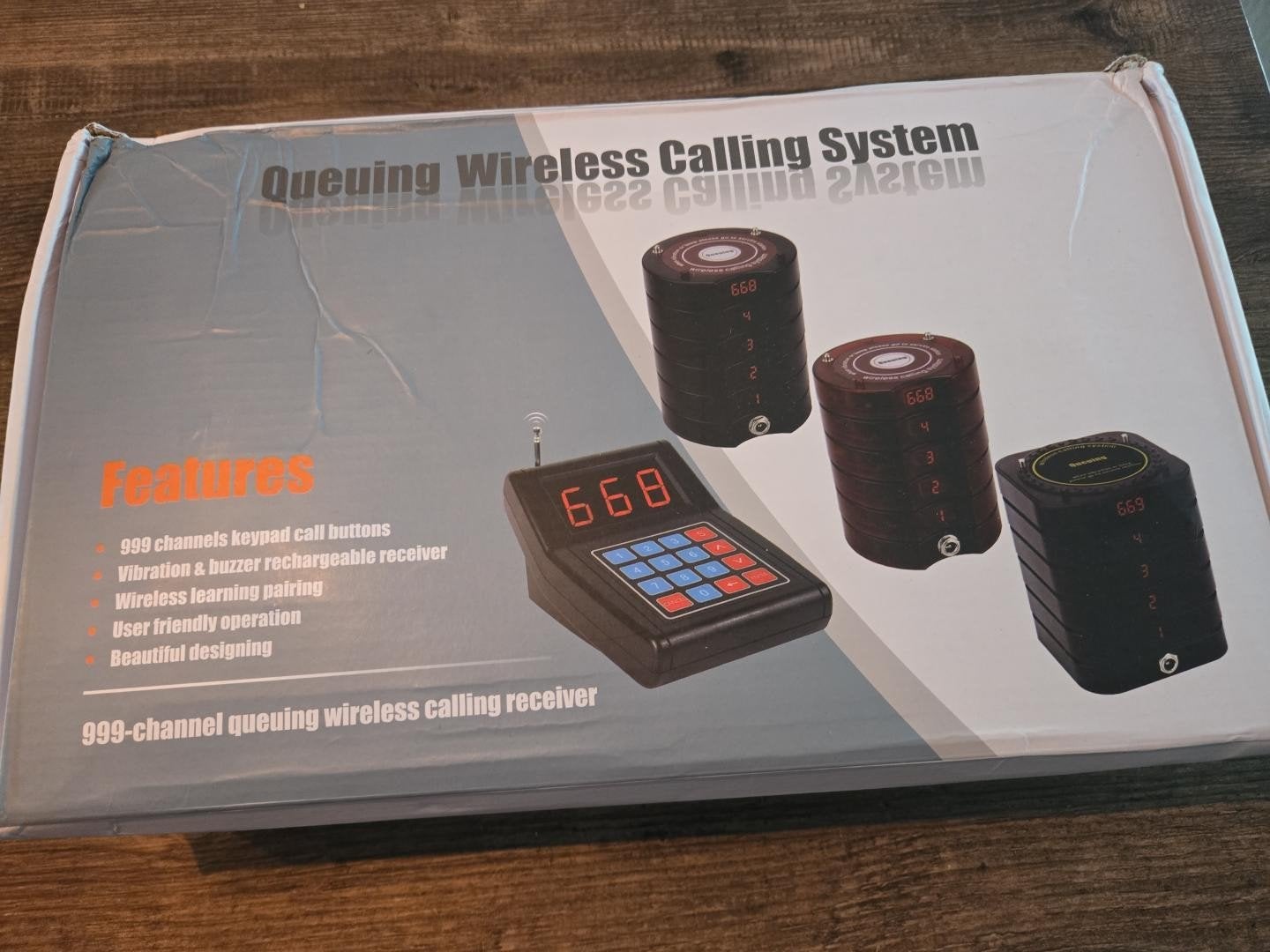 NIEUW | SU-668 Draadloos Oproepsysteem Horeca | 10 Pagers, Telecommunicatie, Ophalen of Verzenden